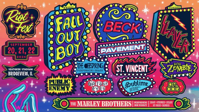 Das Lineup des Riot Fest 2024 bietet Fall Out Boy, Slayer, Pavement, Sublime und mehr