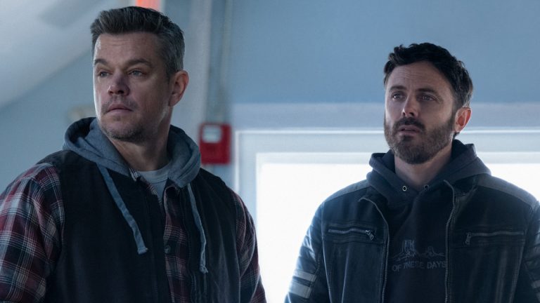 Matt Damon und Casey Affleck rennen