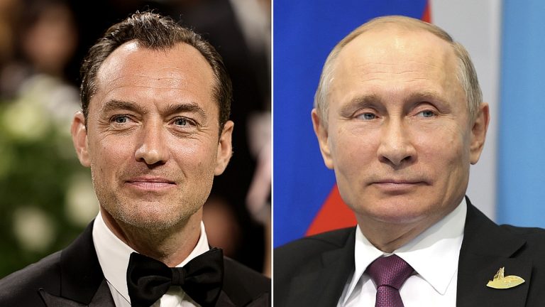 Jude Law spielt Wladimir Putin in „Der Zauberer des Kremls“.