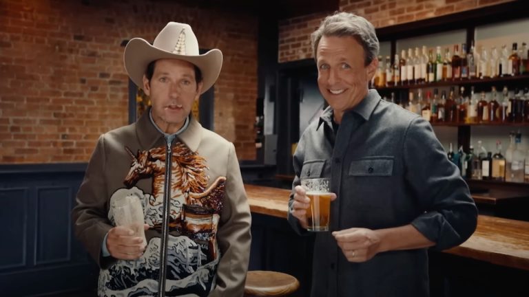Paul Rudd und Seth Meyers gehen Tag zu trinken: Uhr zuschauen