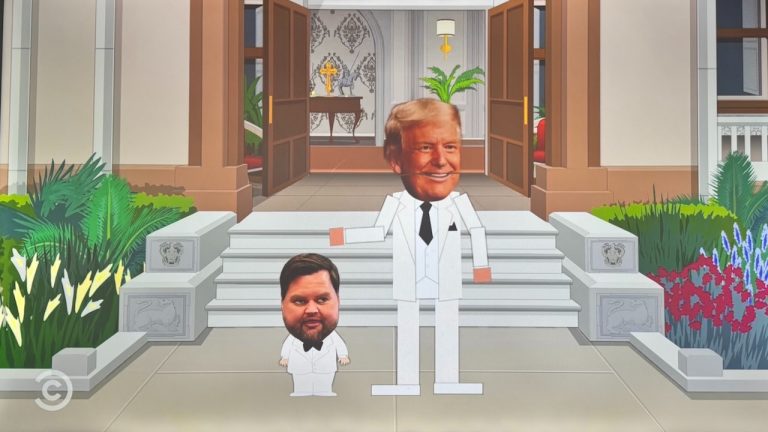 South Park stellt sich Mar-a-Lago als Fantasy Island mit Mini JD Vance vor, das Babyöl verteilt