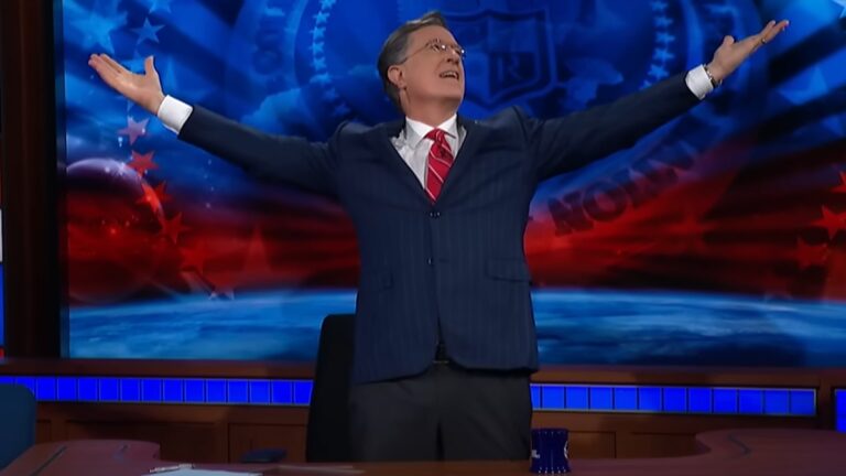 Stephen Colbert bringt den Colbert Report -Charakter zurück