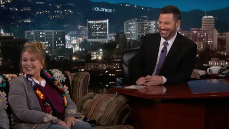 Roseanne reißt Jimmy Kimmels Rückkehr zu ABC als „Doppelmoral“