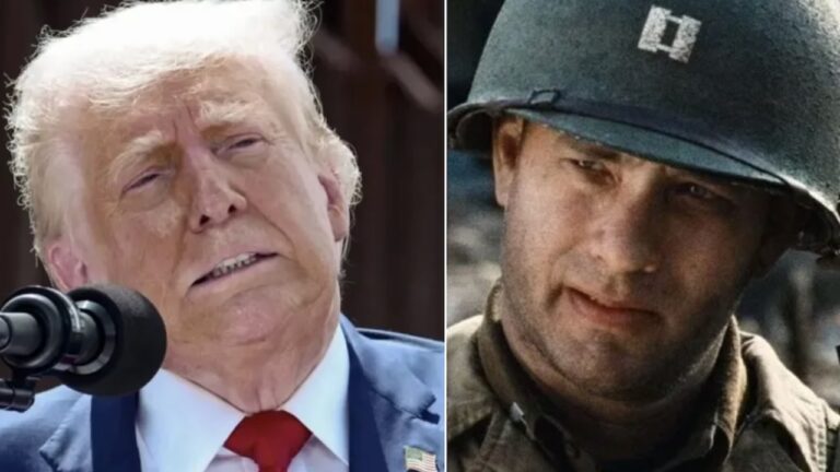 Trump feiert West Point, um die Ehre von Tom Hanks aufzunehmen
