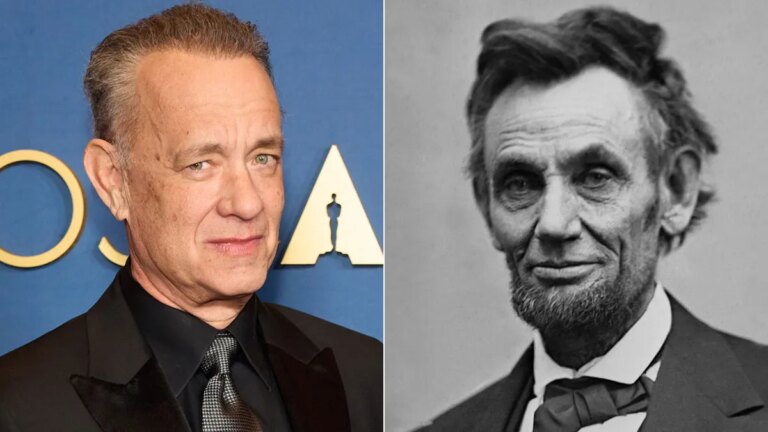 Tom Hanks spielt Abraham Lincoln in „Lincoln on the Bardo“.