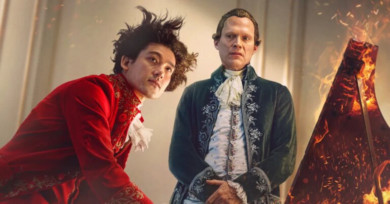 Paul Bettany und Will Sharpe im Amadeus: Podcast von Starz
